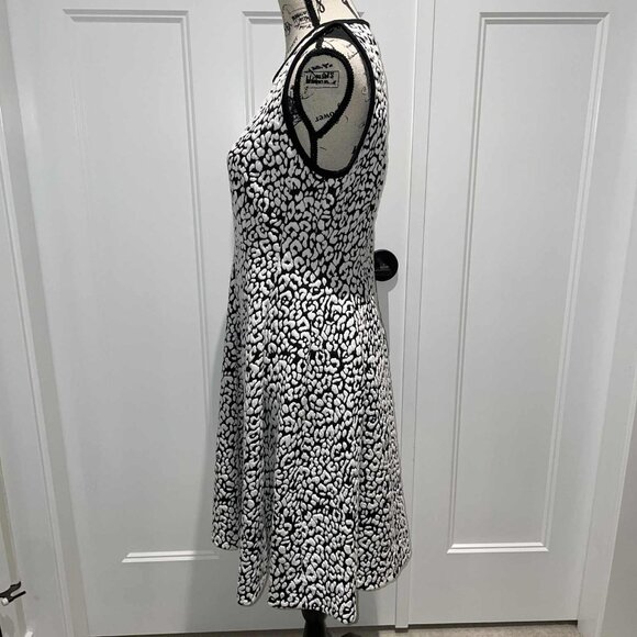 Kate Spade Leopard Jacquard Dress–“Be Daring” Black & White NEW WITH TAGS- Large - Picture 3 of 10